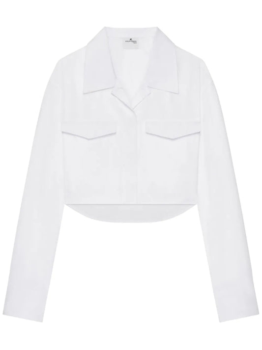 Cropped Poplin Shirt