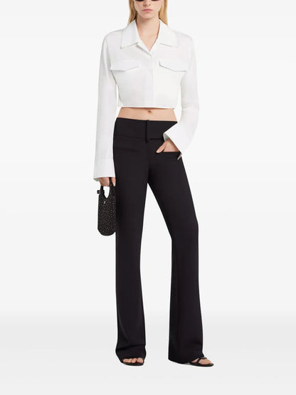 Cropped Poplin Shirt