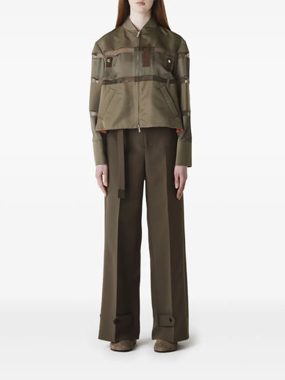 Cropped Bomber Jacket