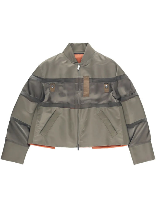 Cropped Bomber Jacket