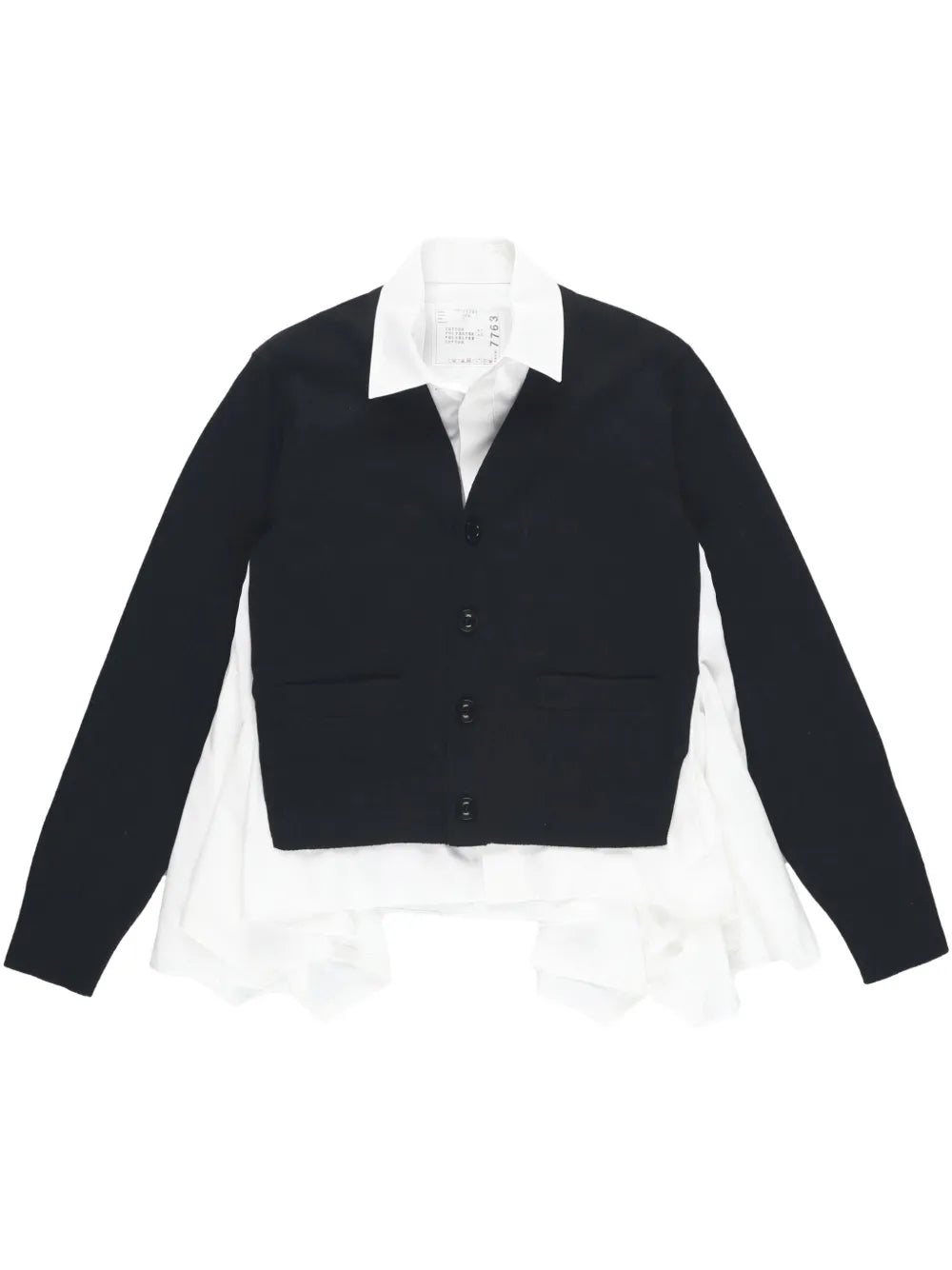 Cardigan-Layered Top