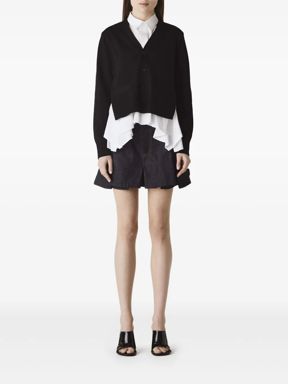 Cardigan-Layered Top