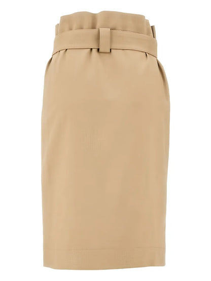 Belted Pencil Skirt