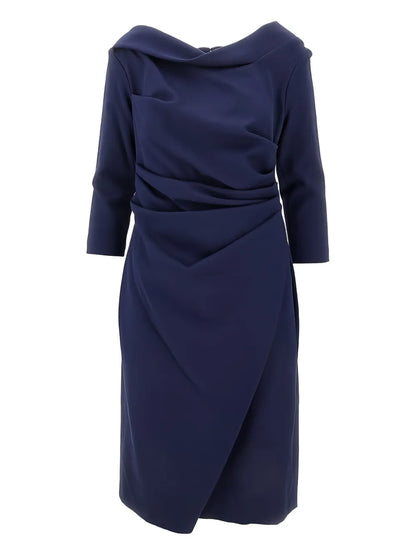 Asymmetrical Draped Dress