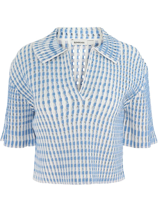Adley Cropped Polo Top