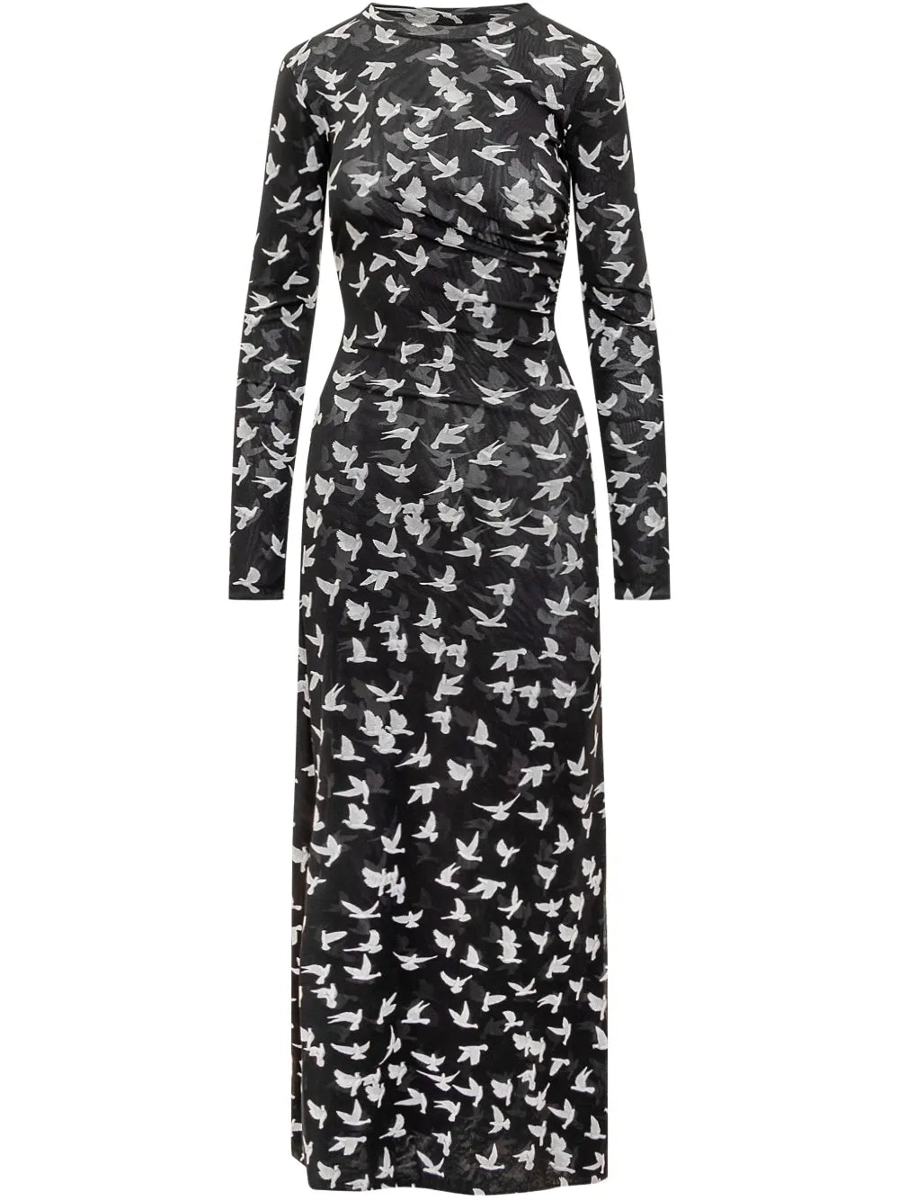 Graphic-Print Midi Dress