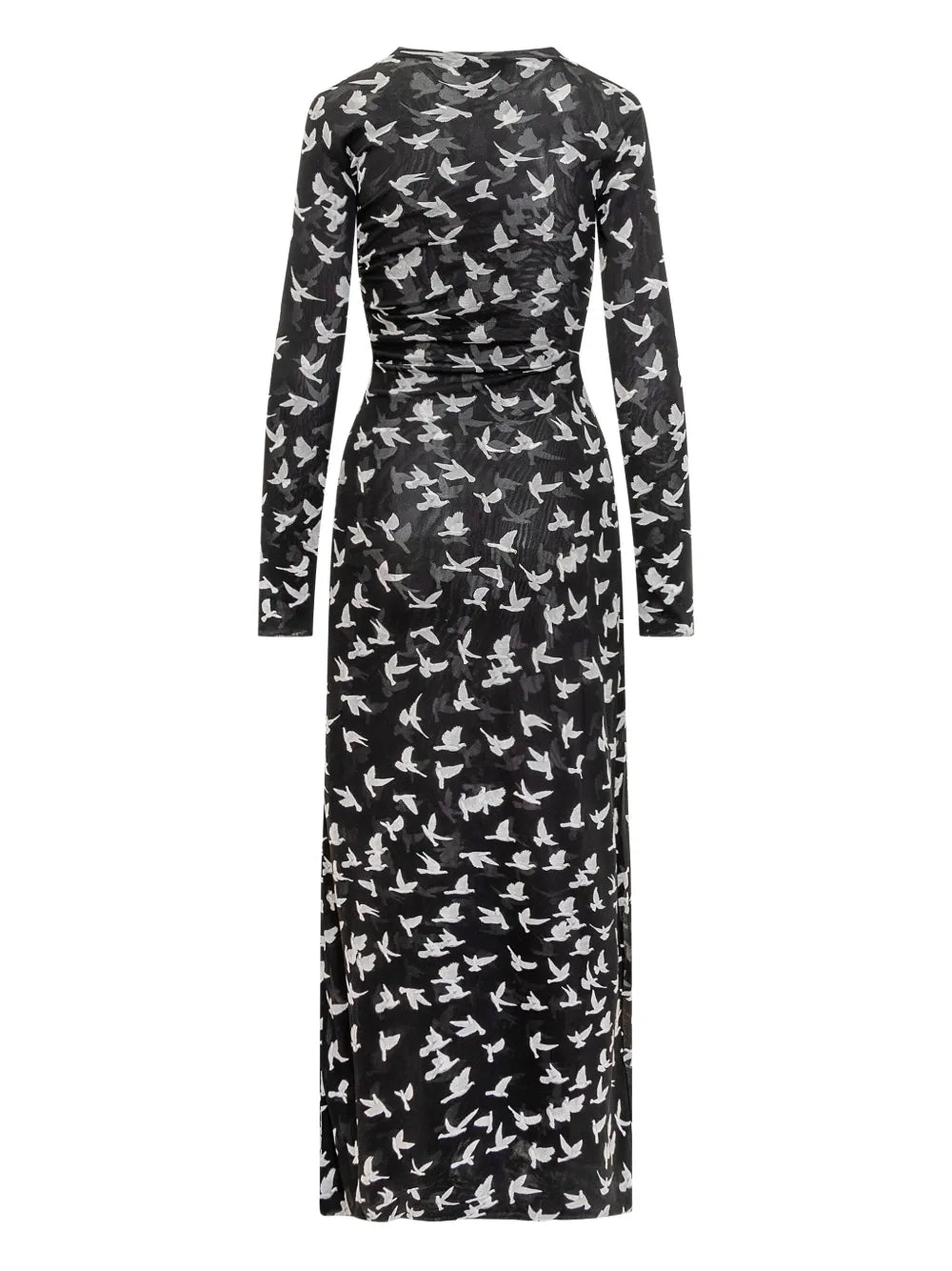 Graphic-Print Midi Dress