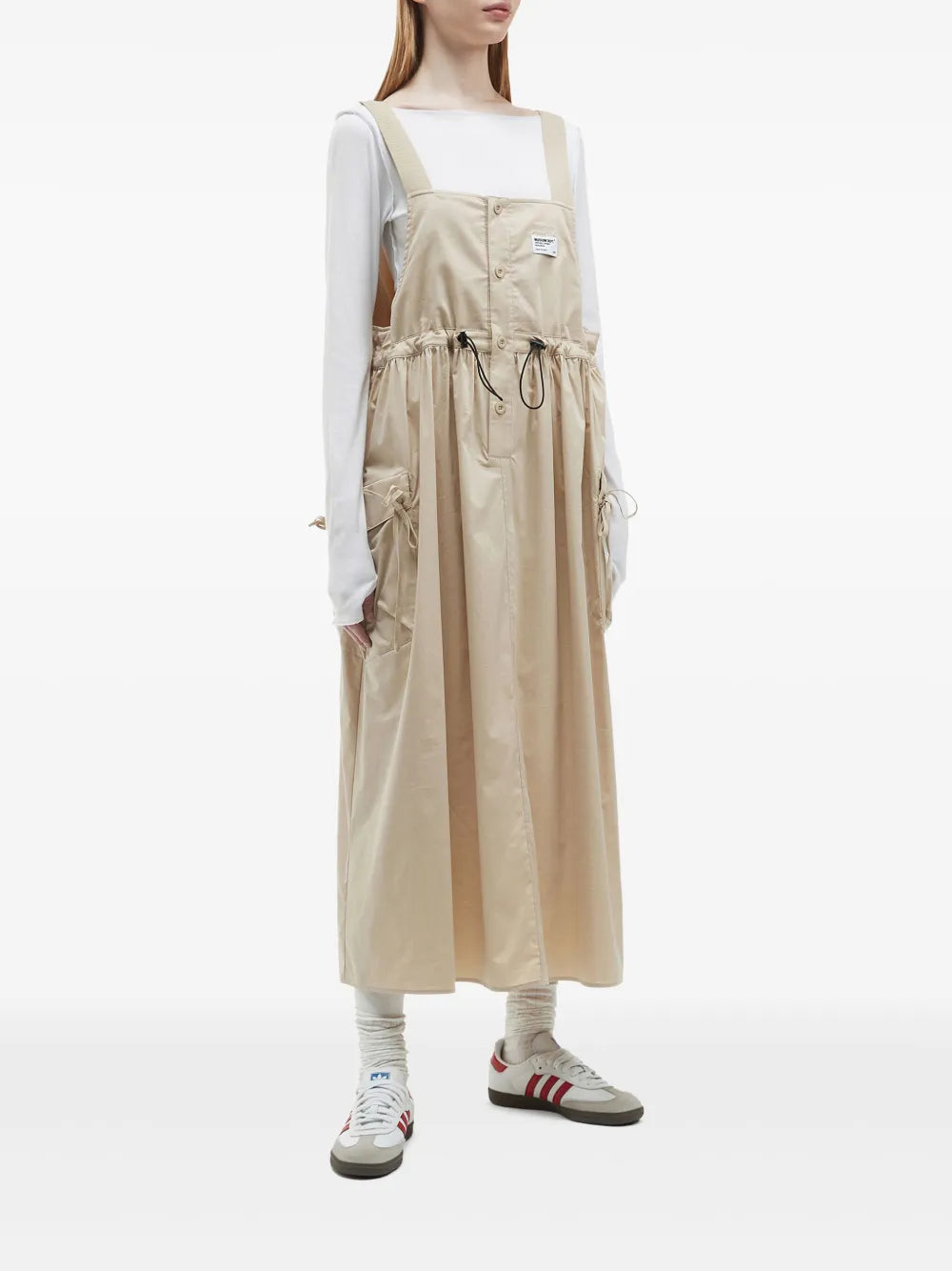 Logo-Patch Midi Dress