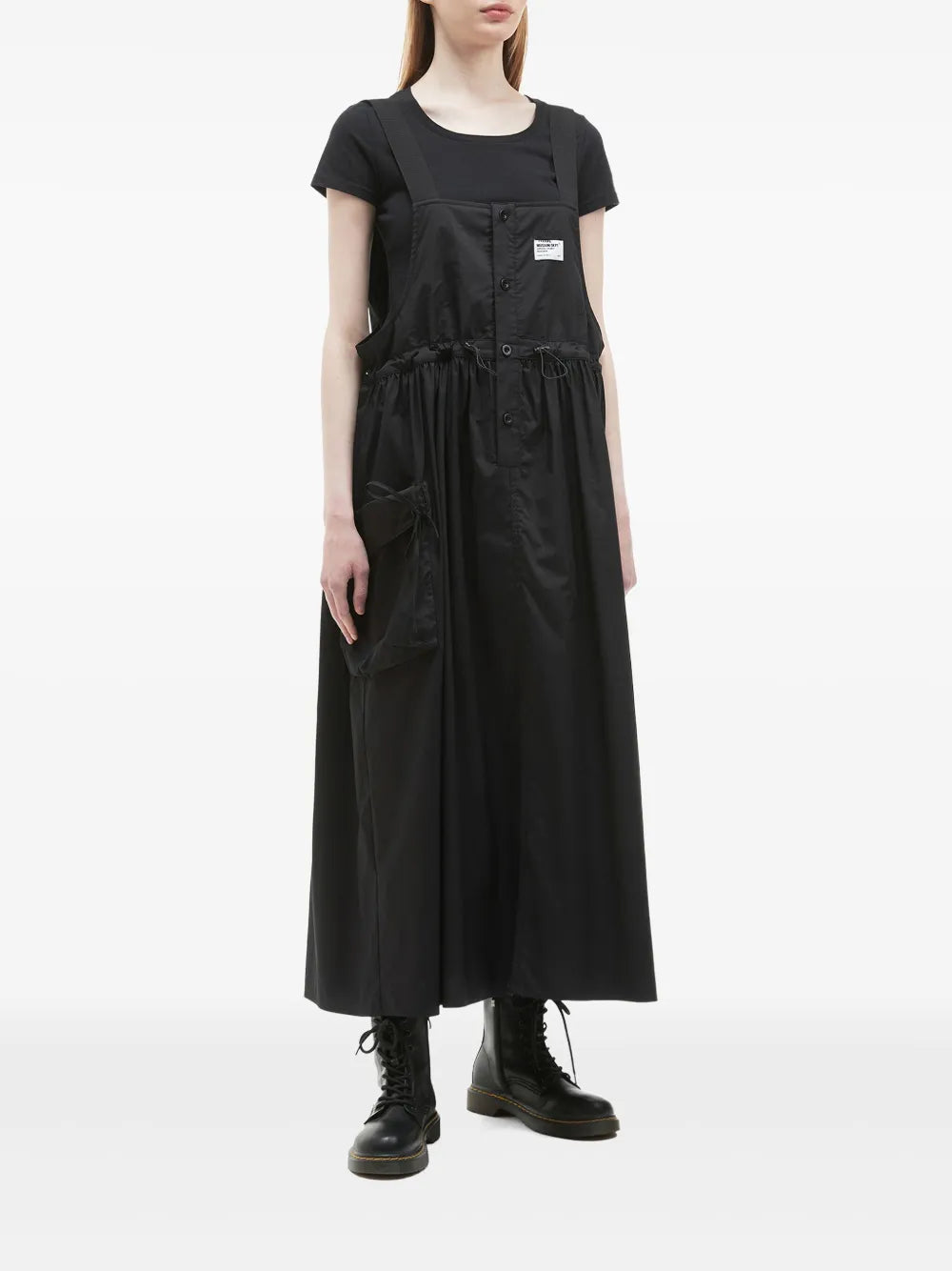 Logo-Patch Midi Dress