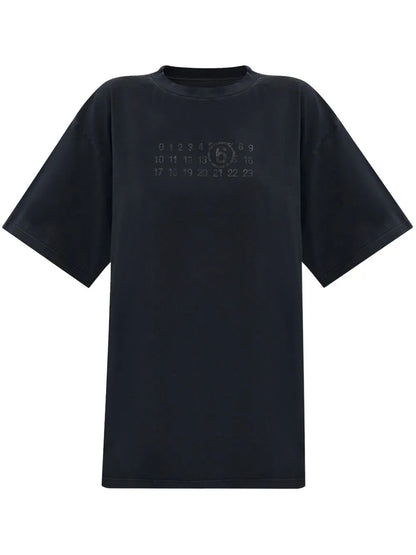 Numbers-Print Cotton T-Shirt