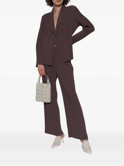 Hatching Pleats Trousers