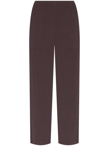 Hatching Pleats Trousers