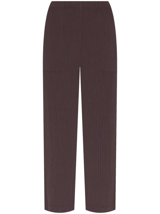 Hatching Pleats Trousers