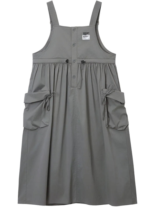 Logo-Patch Midi Dress