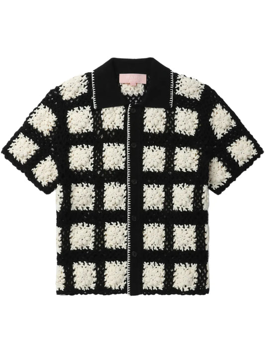 Crochet-Knit Shirt