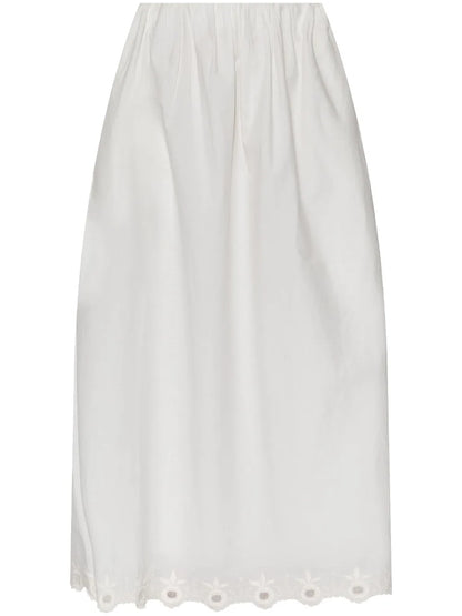 Embroidered Hem Skirt