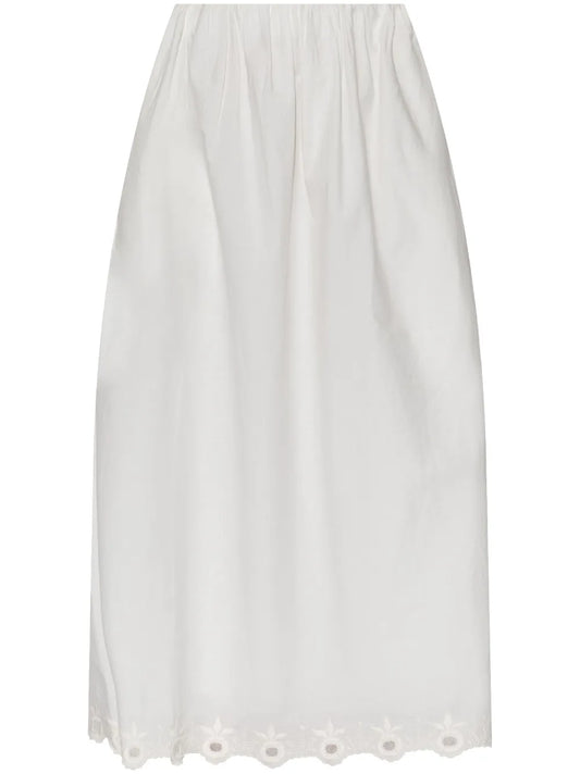 Embroidered Hem Skirt