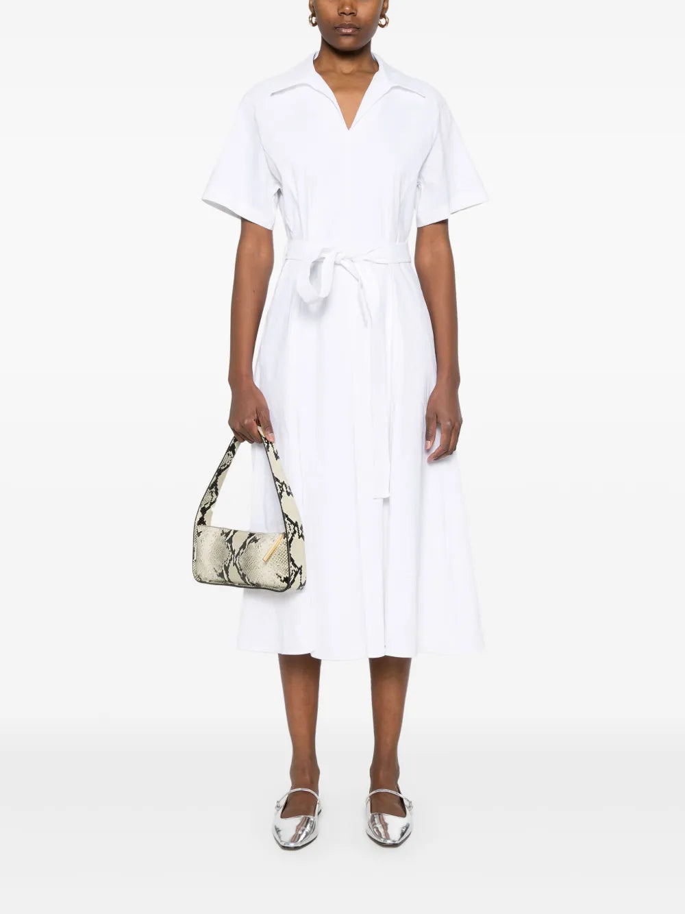 Short-Sleeve Midi Dress