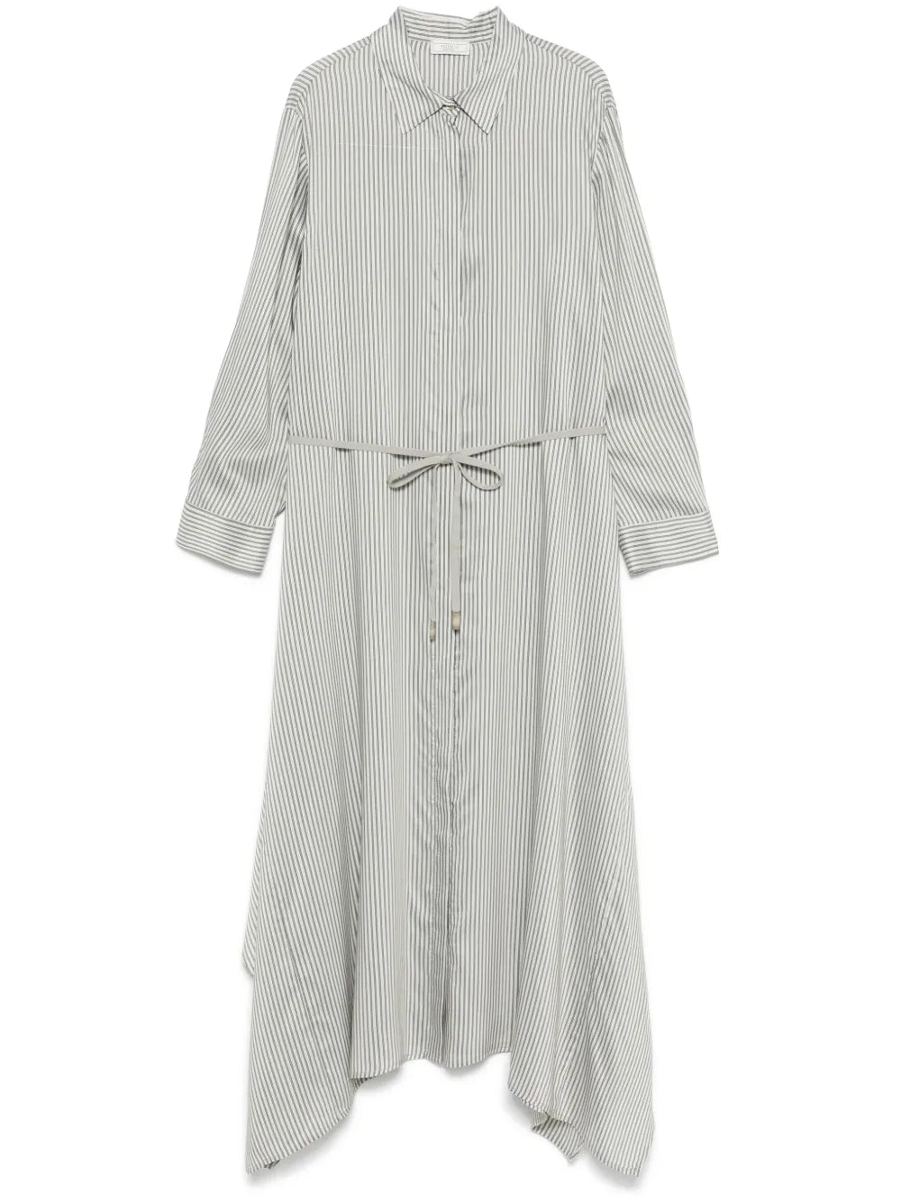 Pinstriped Shirt Dress