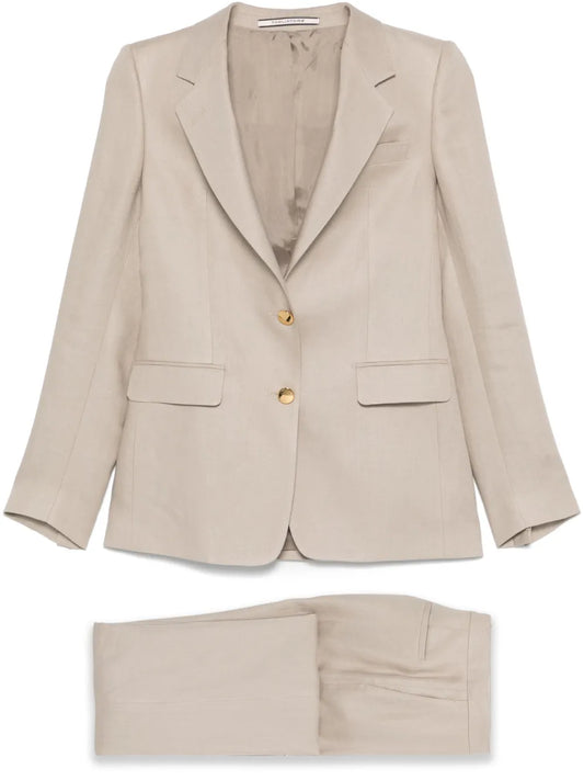 Single-Breasted Linen Suit