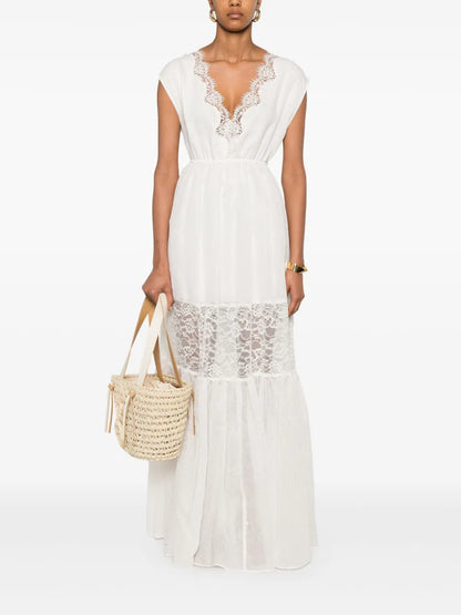 Pinstriped Maxi Dress