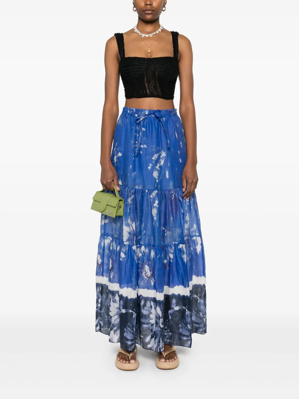 Floral-Print Maxi Skirt