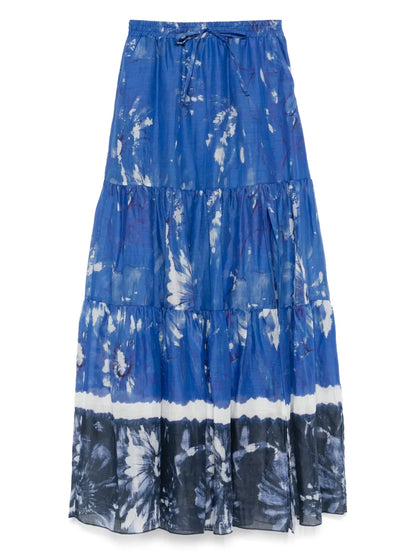 Floral-Print Maxi Skirt