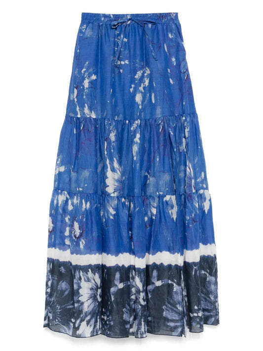 Floral-Print Maxi Skirt