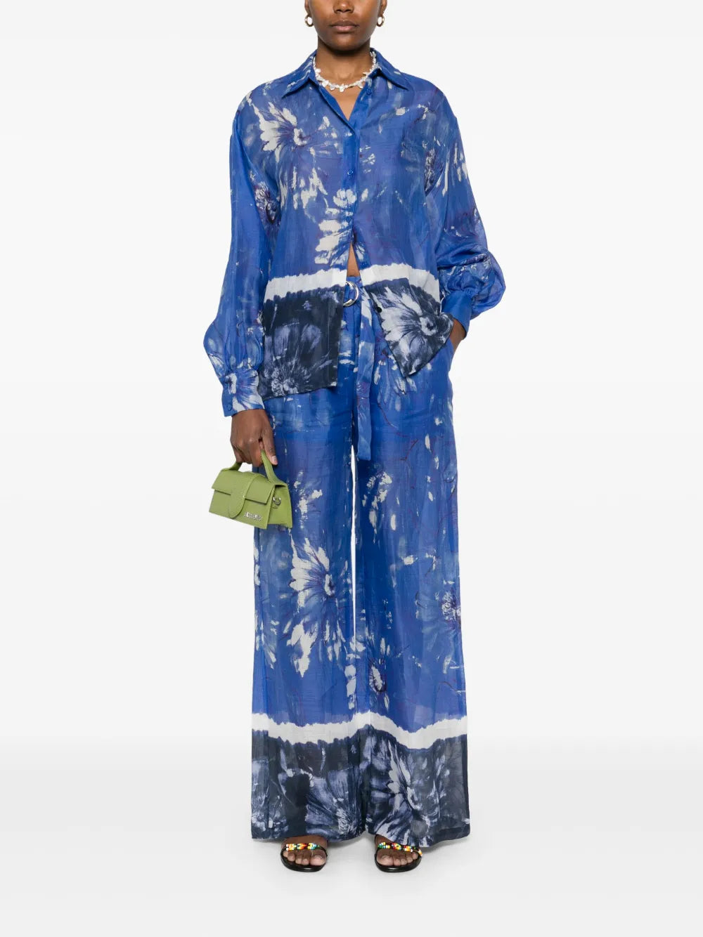 Floral-Print Trousers