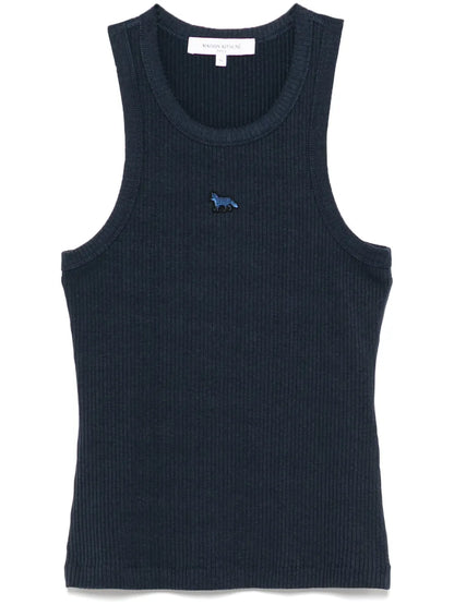 Baby Fox Patch Ribbed Tank Top