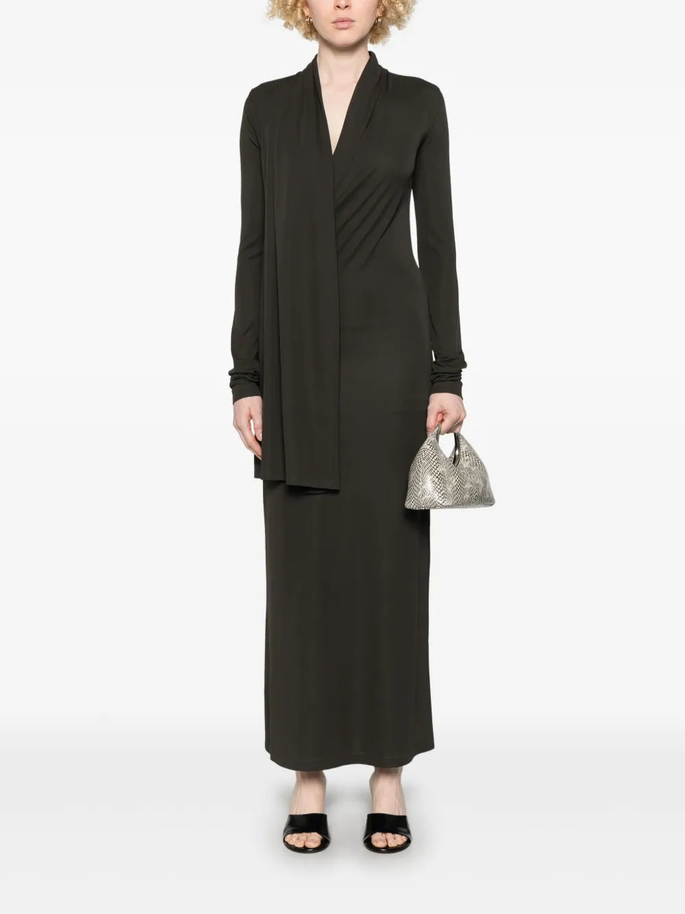 Overlapped Jersey Dress