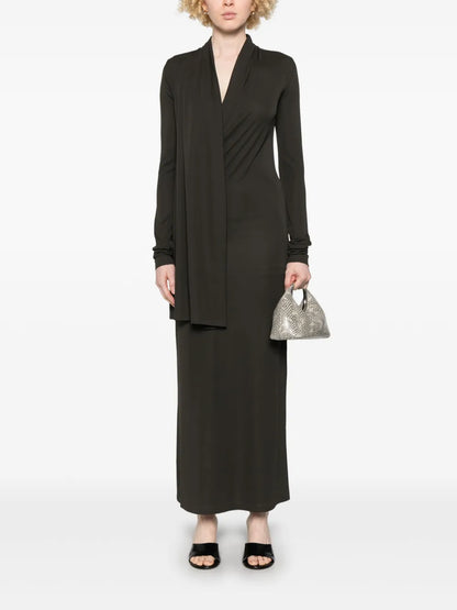 Overlapped Jersey Dress