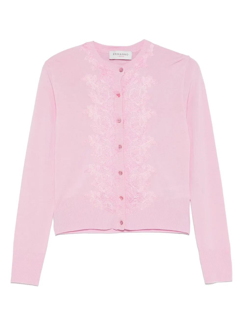 Lace-Detailed Cardigan