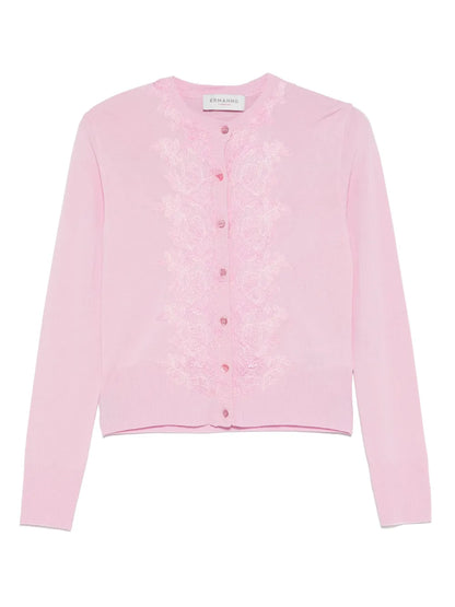 Lace-Detailed Cardigan