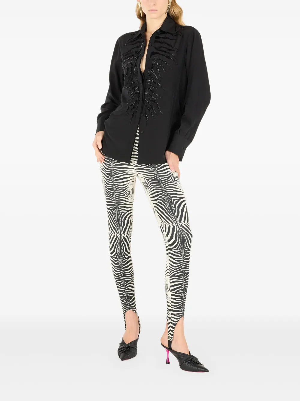 Zebra-Print Leggings