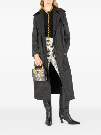 Crinkled Trench Coat