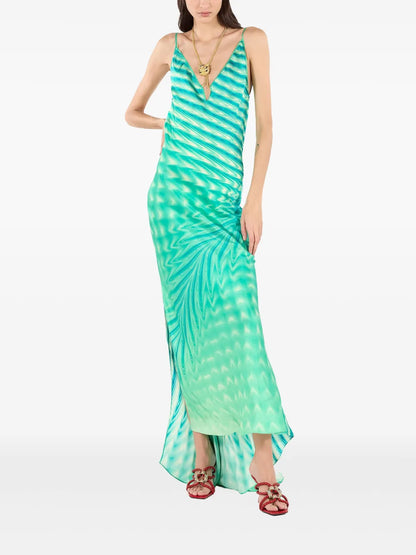 Necklace-Detail Maxi Dress
