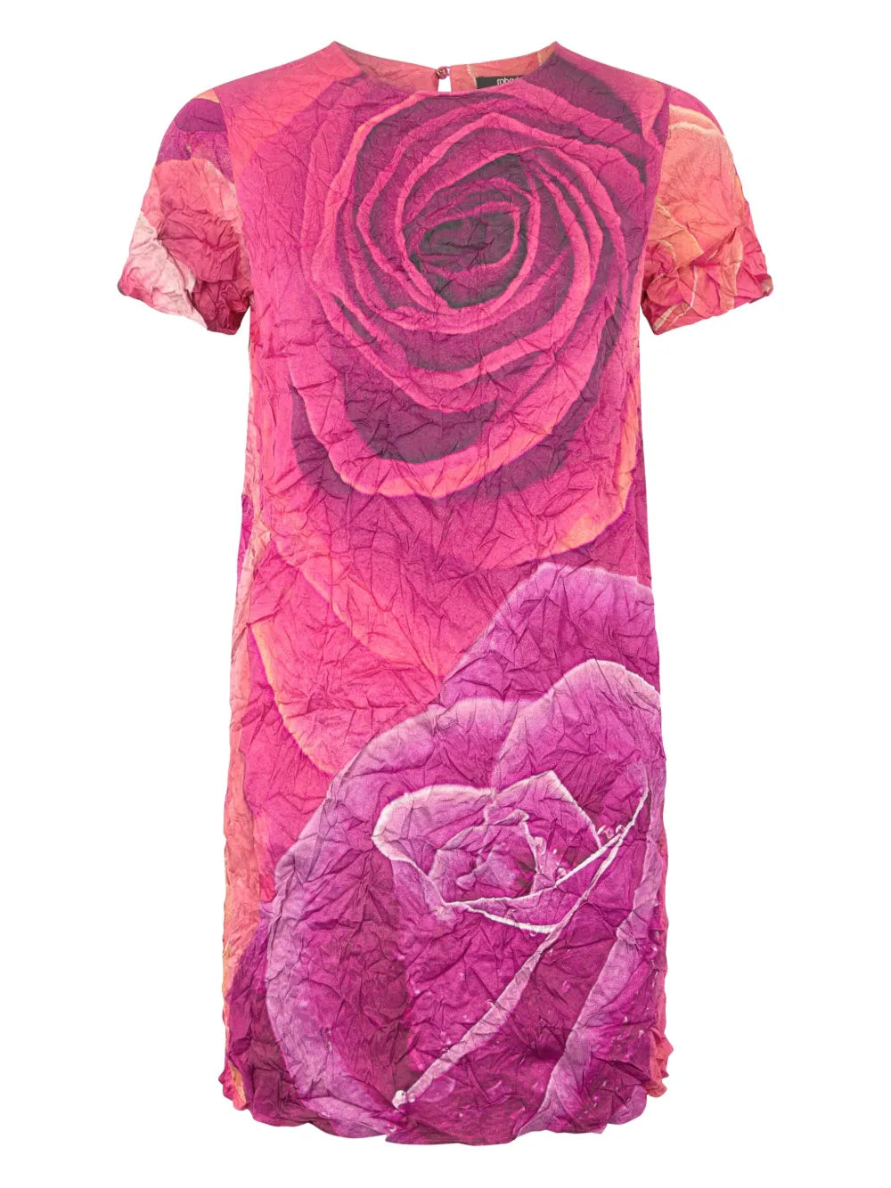 Rose-Print Mini Dress