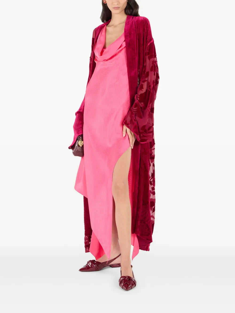 Silk Midi Dress