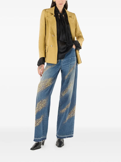 Double-Breasted Fitted Jacket