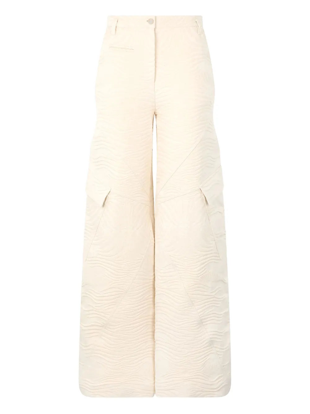 Zebra-Jacquard Cargo Trousers