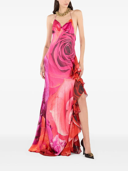 Floral-Print Maxi Dress