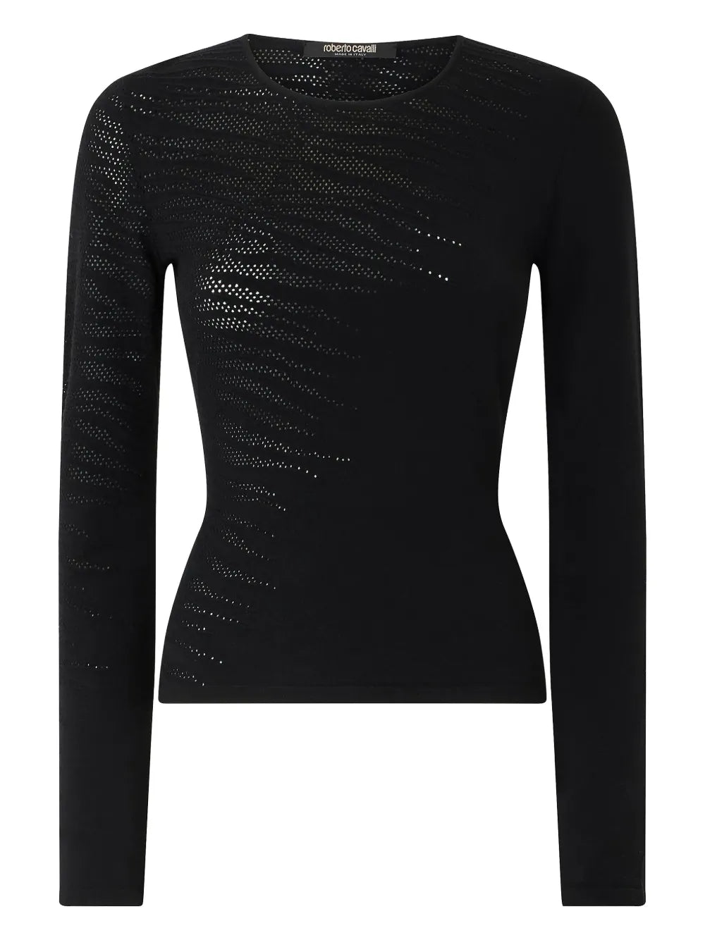 Perforated Long-Sleeve Top
