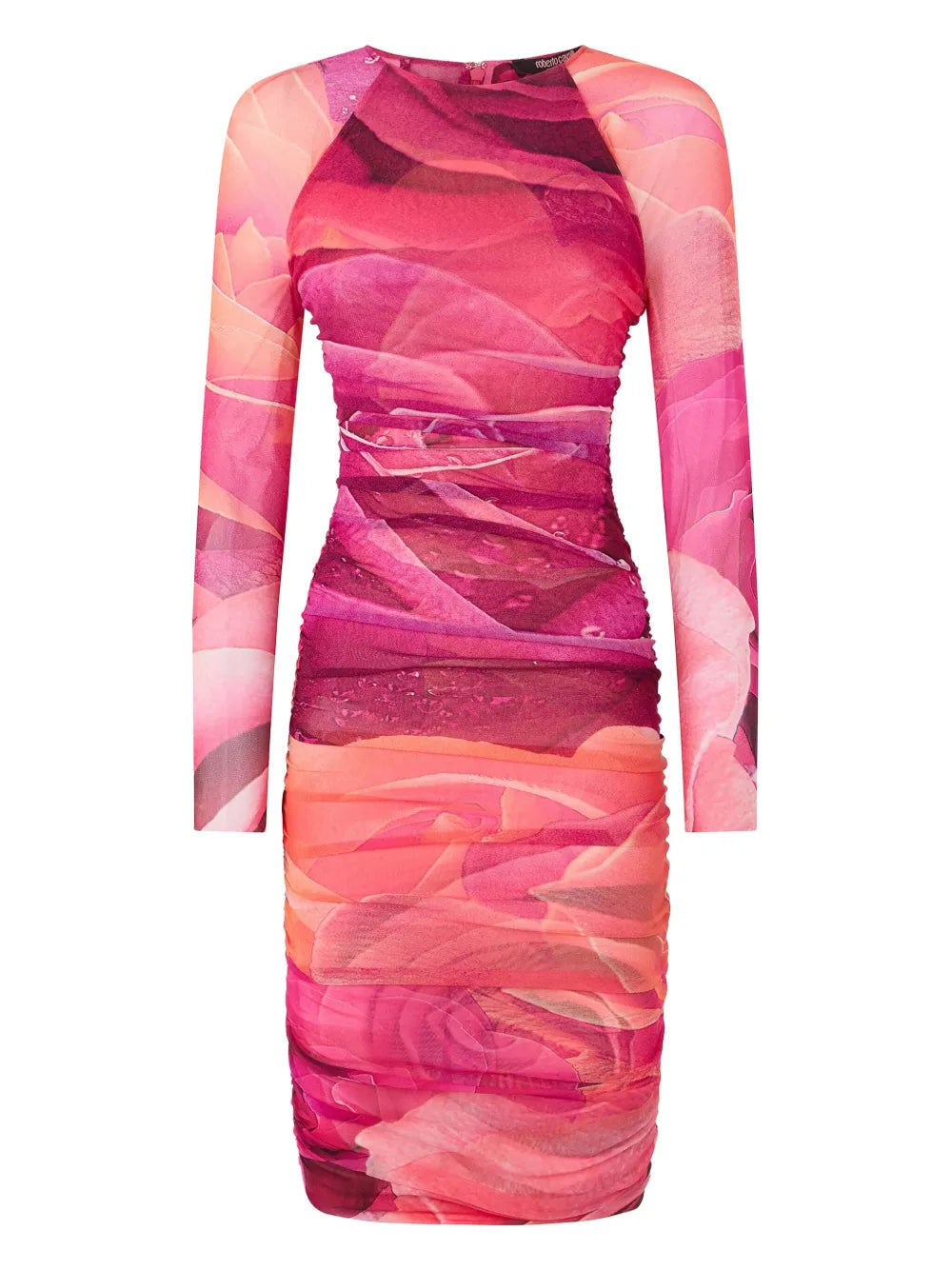Rose-Print Midi Dress