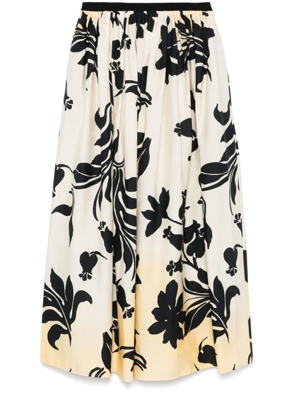 Floral-Print Maxi Skirt