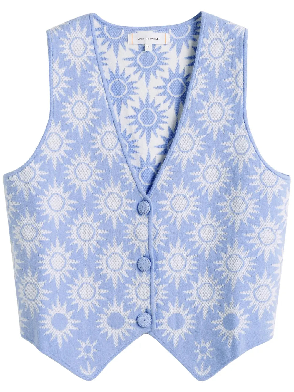 Patterned-Jacquard Waistcoat