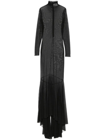 Point D'Esprit Maxi Dress