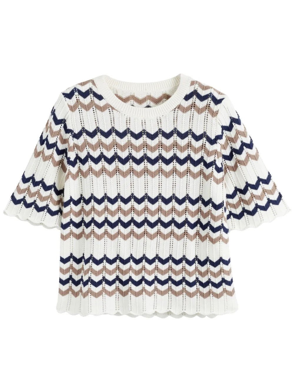 Chevron-Knit Top