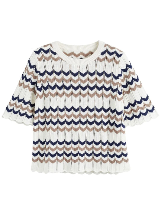 Chevron-Knit Top