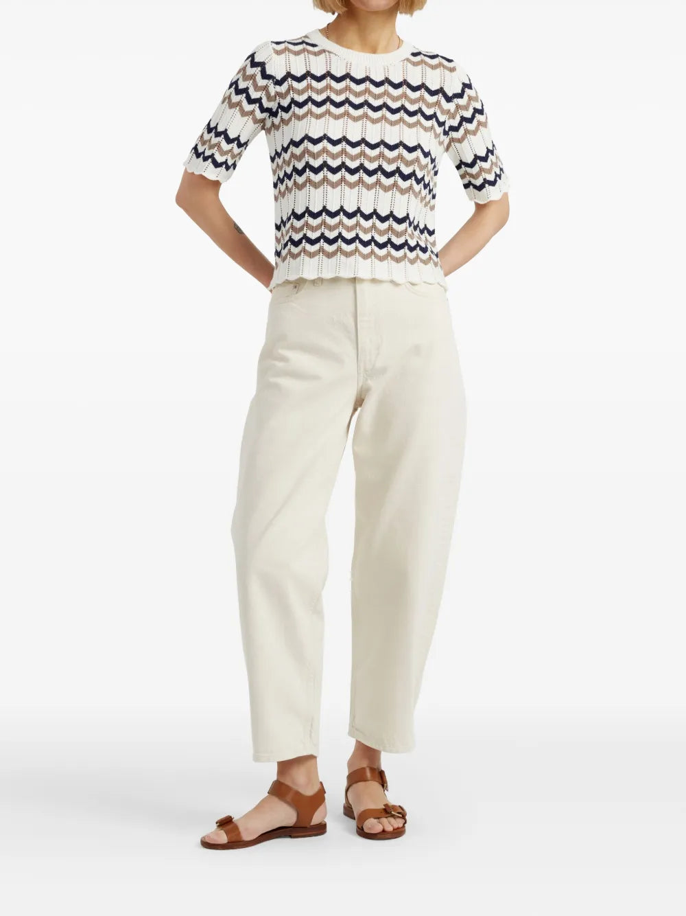 Chevron-Knit Top